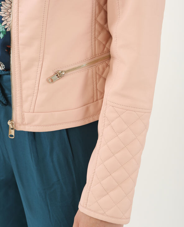Veste biker rose clair - Pimkie