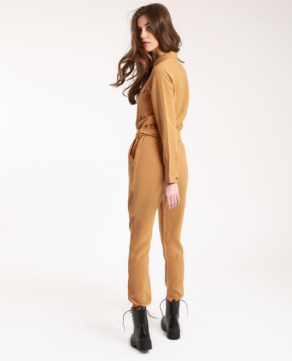 Combi-pantalon à poches camel - Pimkie