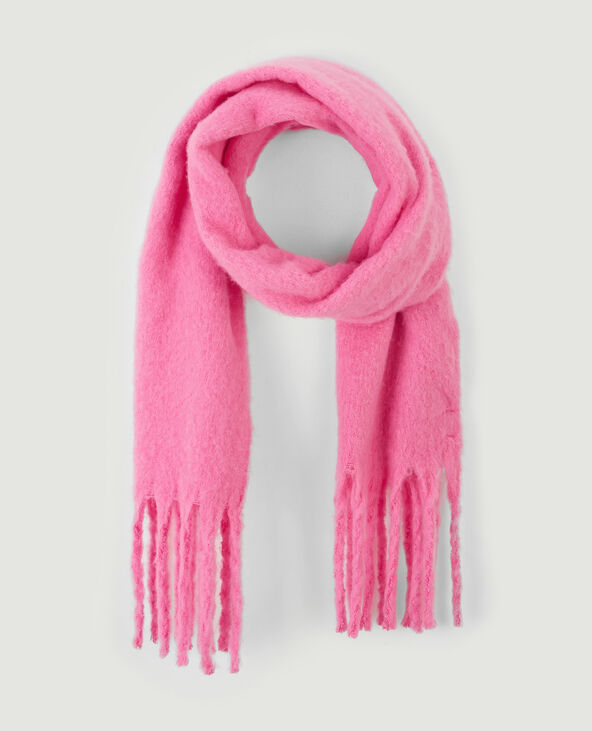 Grande écharpe ultra douce rose fuchsia - Pimkie