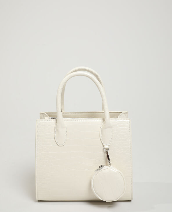 Sac à main croco rose clair - Pimkie