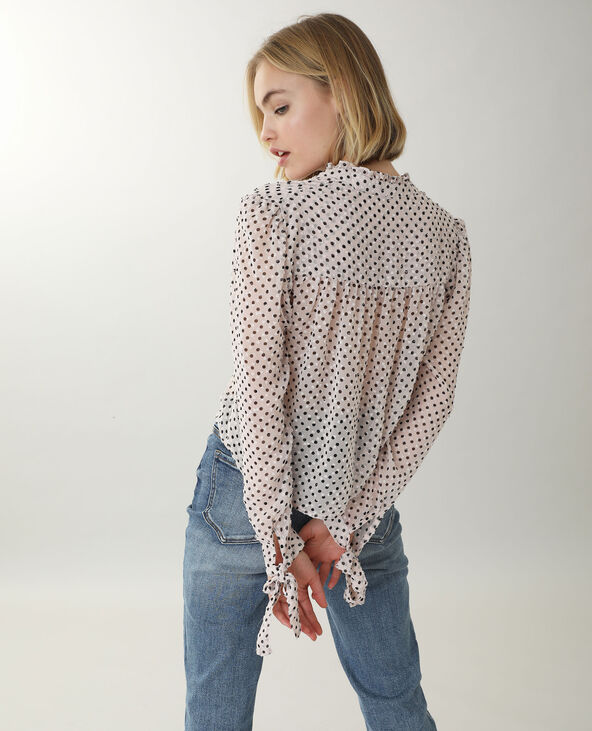 Chemise à pois blanc - Pimkie