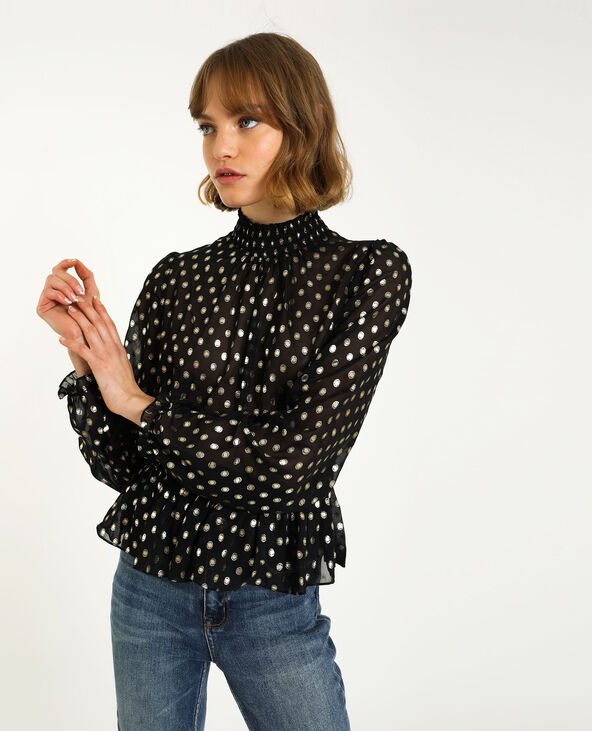 Blouse transparente noir - Pimkie