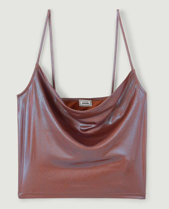 Top irisé bordeaux - Pimkie