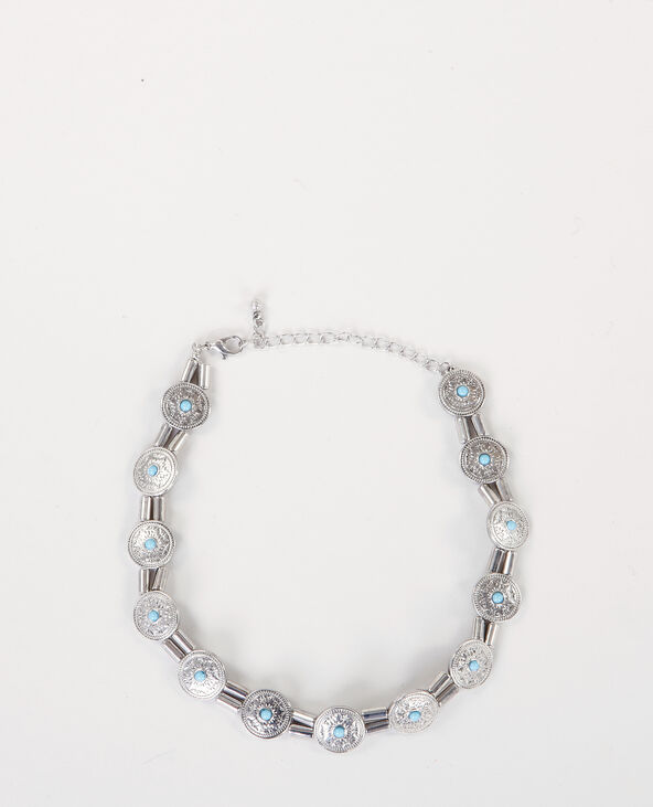 Collier choker ethnique argenté - Pimkie