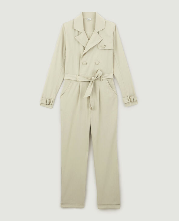 Combinaison forme trench vert de gris - Pimkie
