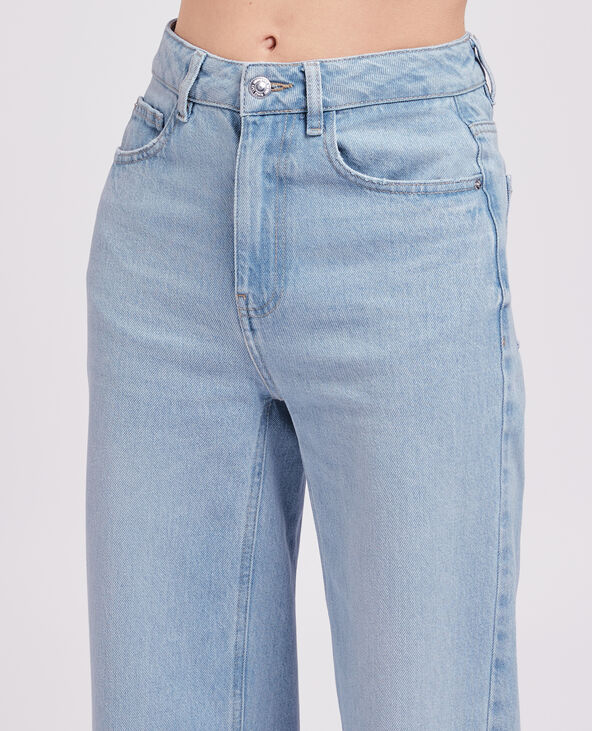 Jean large effet délavé bleu - Pimkie