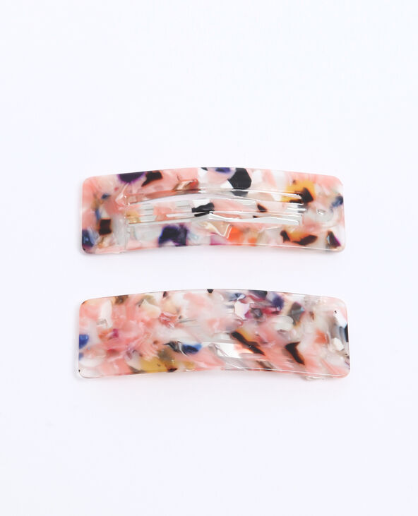 Lot de 2 barrettes à cheveux taupe - Pimkie