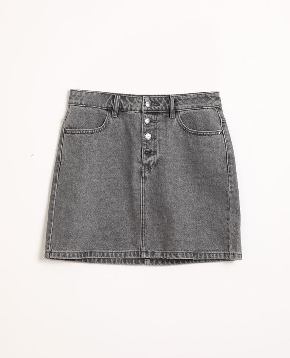 Jupe en jean blanc - Pimkie