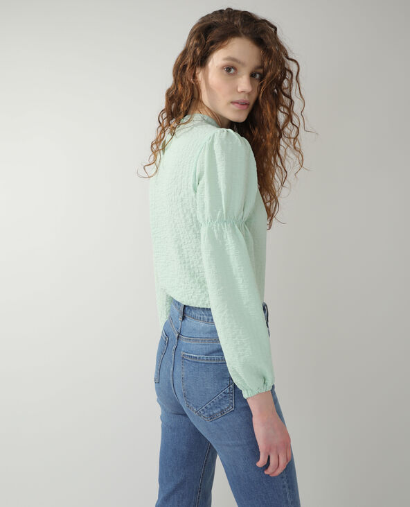 Top en crêpe vert de gris - Pimkie