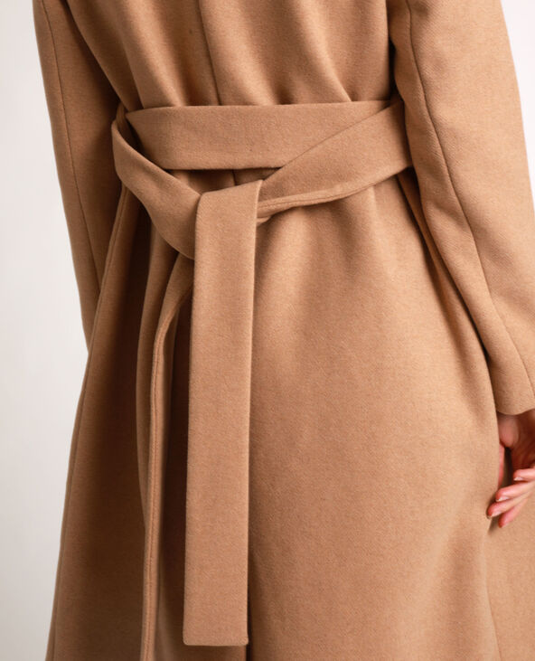 Manteau cintré sales camel femme