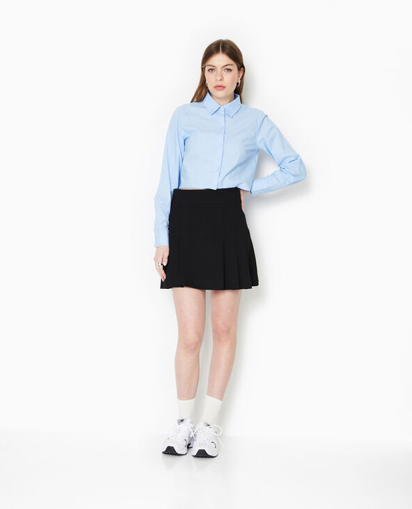 Chemise courte manches longues  bleu - Pimkie