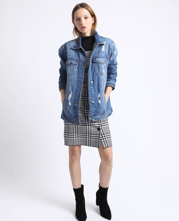 Robe vichy noir - Pimkie