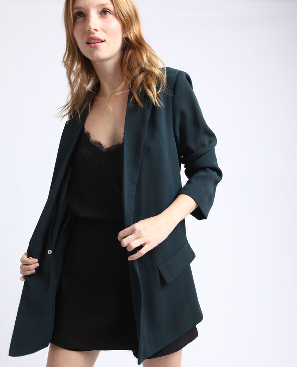 Blazer fluide vert foncé - Pimkie