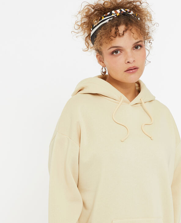 Sweat capuche oversize beige - Pimkie