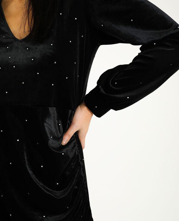 Robe velours ras noir - Pimkie