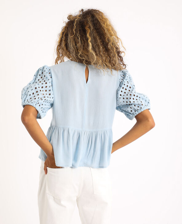 Chemisier à broderies gris - Pimkie