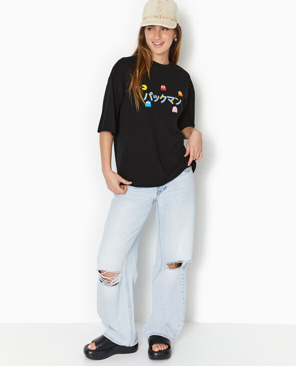 T-shirt oversize PACMAN noir - Pimkie