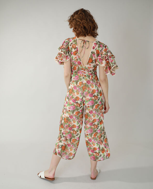Combinaison fleurie rose clair - Pimkie
