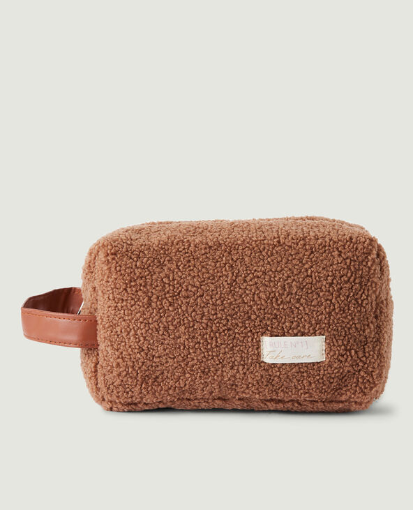 Trousse moumoute marron - Pimkie