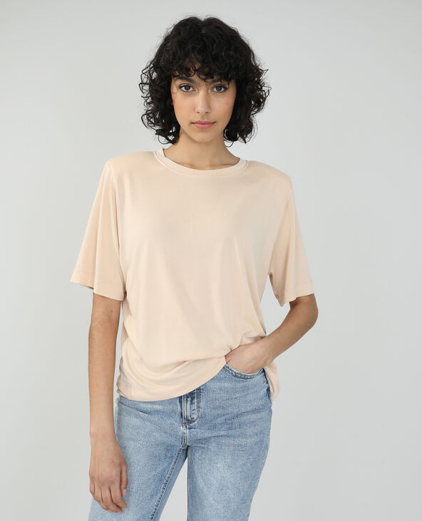 T-shirt à épaulettes rose clair - Pimkie