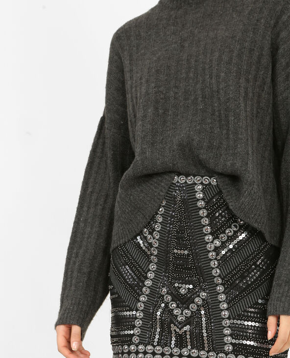 Pull oversize gris chiné - Pimkie