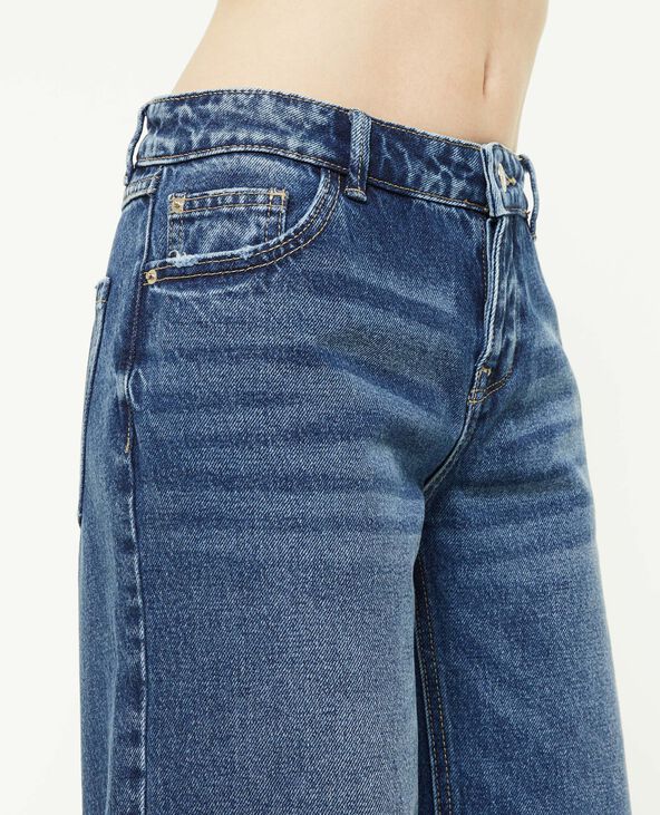 Jean wide taille basse bleu - Pimkie