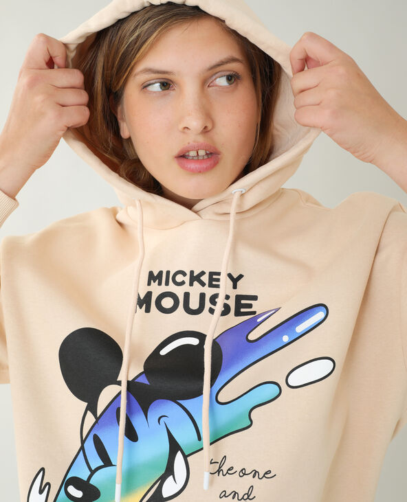 Sweat à capuche Mickey rose clair - Pimkie