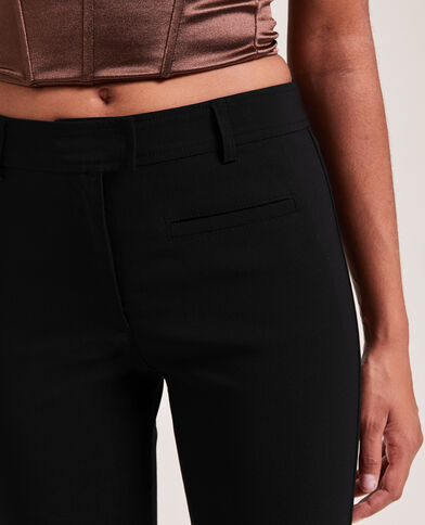 Pantalon flare taille haute noir - Pimkie