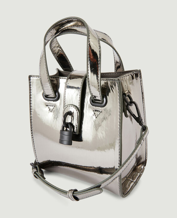 Sac boxy avec petit cadenas gris foncé - Pimkie