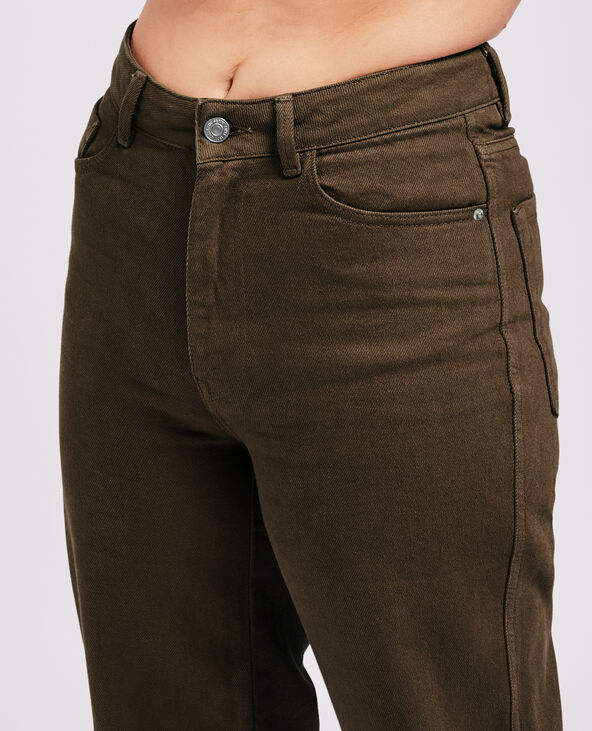 Jean large uni vieux rose - Pimkie
