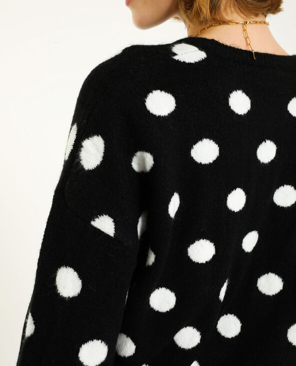 Pull à pois noir - Pimkie