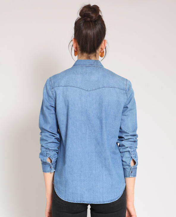 Chemise denim bleu - Pimkie