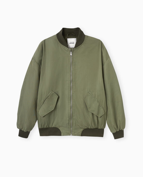 Bombers oversize avec fronces dos et manches vert kaki - Pimkie