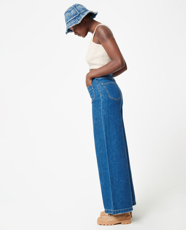 Jean wide taille haute bleu - Pimkie