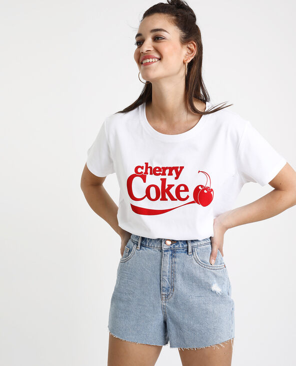 T-shirt Cherry Coke blanc - Pimkie