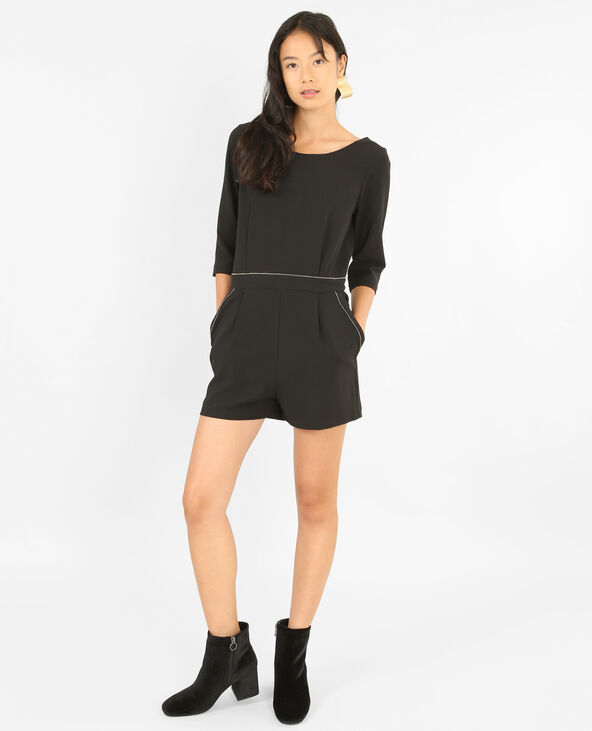 Combishort zippée noir - Pimkie