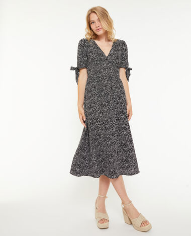 Robe longue boutonnée noir - Pimkie