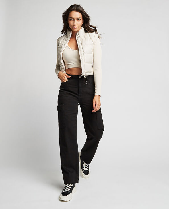 Jean cargo droit noir - Pimkie