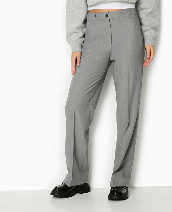 Pantalon city droit gris foncé - Pimkie