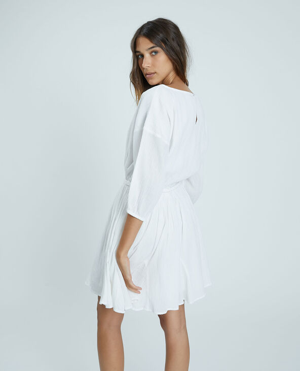 Robe aspect froissé blanc - Pimkie