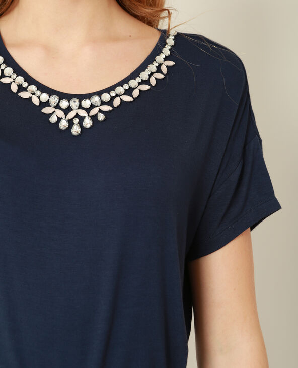 Top à bijoux bleu marine - Pimkie