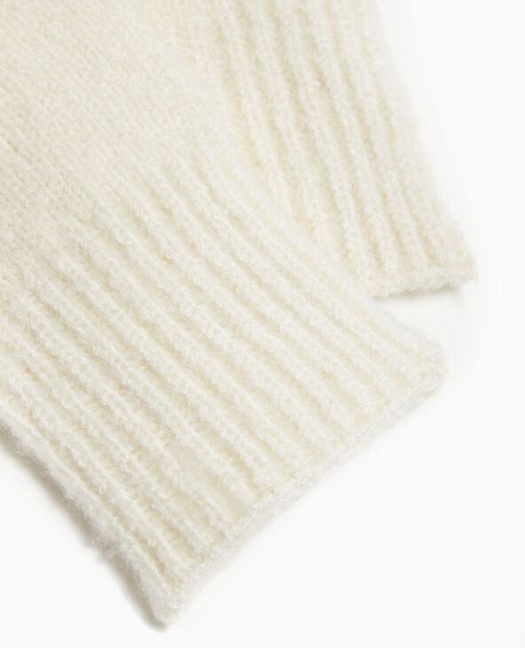 Mitaines en tricot blanc - Pimkie