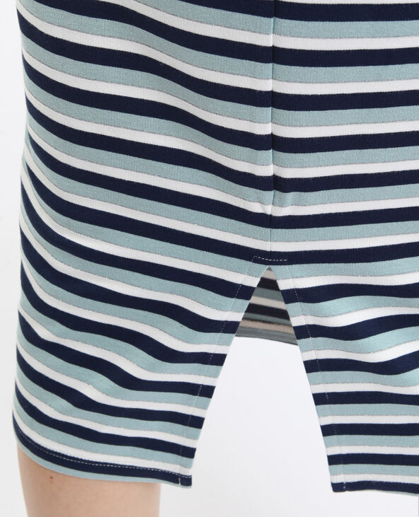 Robe à rayures vert de gris - Pimkie