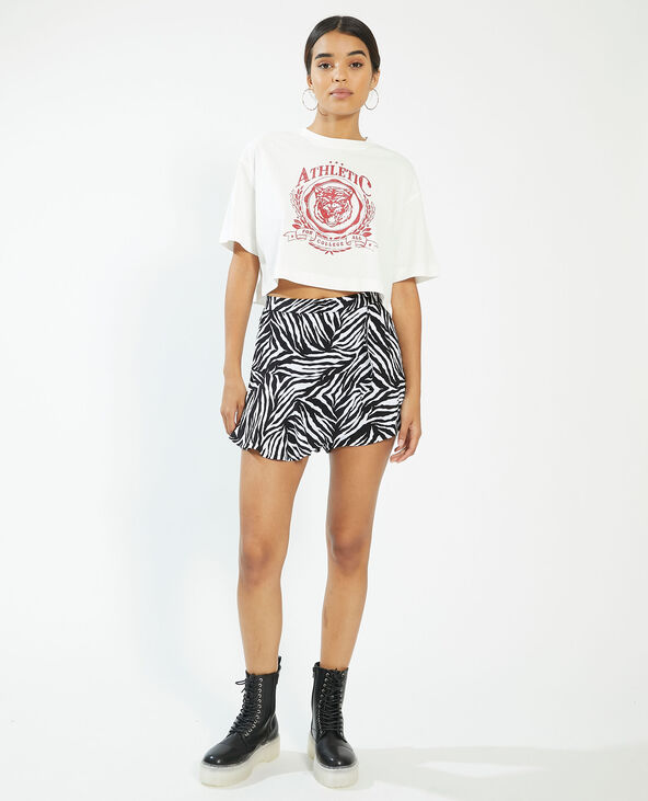 Jupe-short tigrée noir - Pimkie