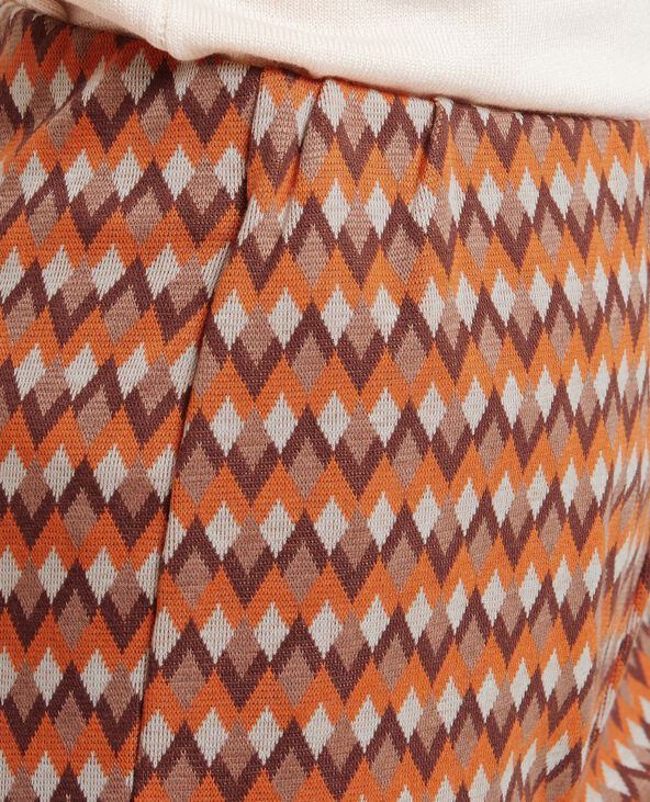 Pantalon flare en maille orange - Pimkie