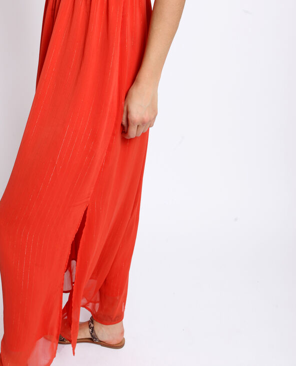 Robe longue empire marron - Pimkie