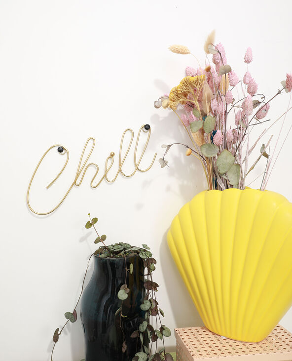 Vase coquillage grand orange - Pimkie