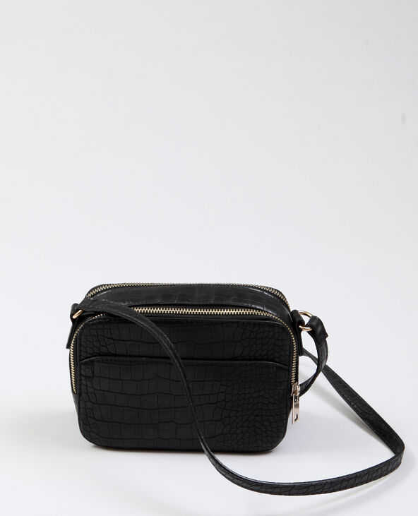 Sac croco noir - Pimkie