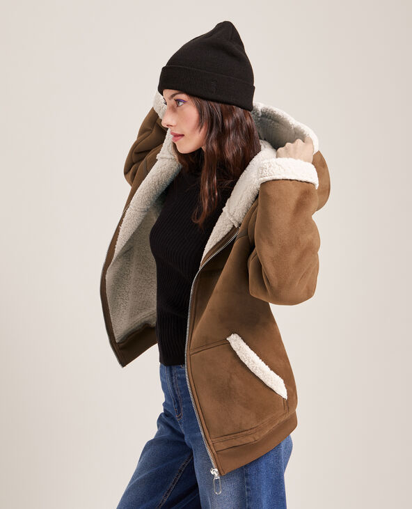 Blouson store femme suedine