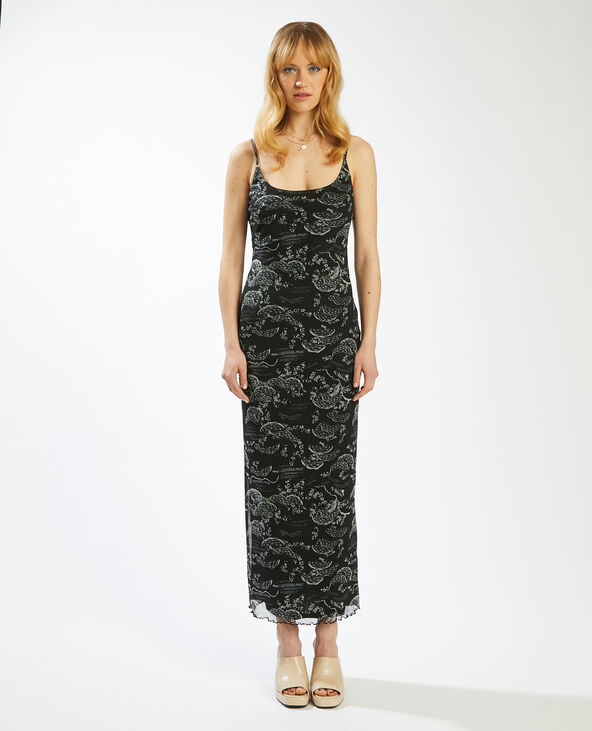 Robe tube en voile noir - Pimkie